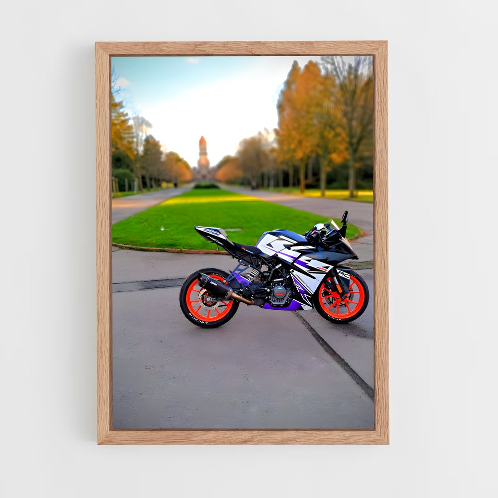 Poster Éclatant Rc 125 – affiche KTM Moto (vue 4)
